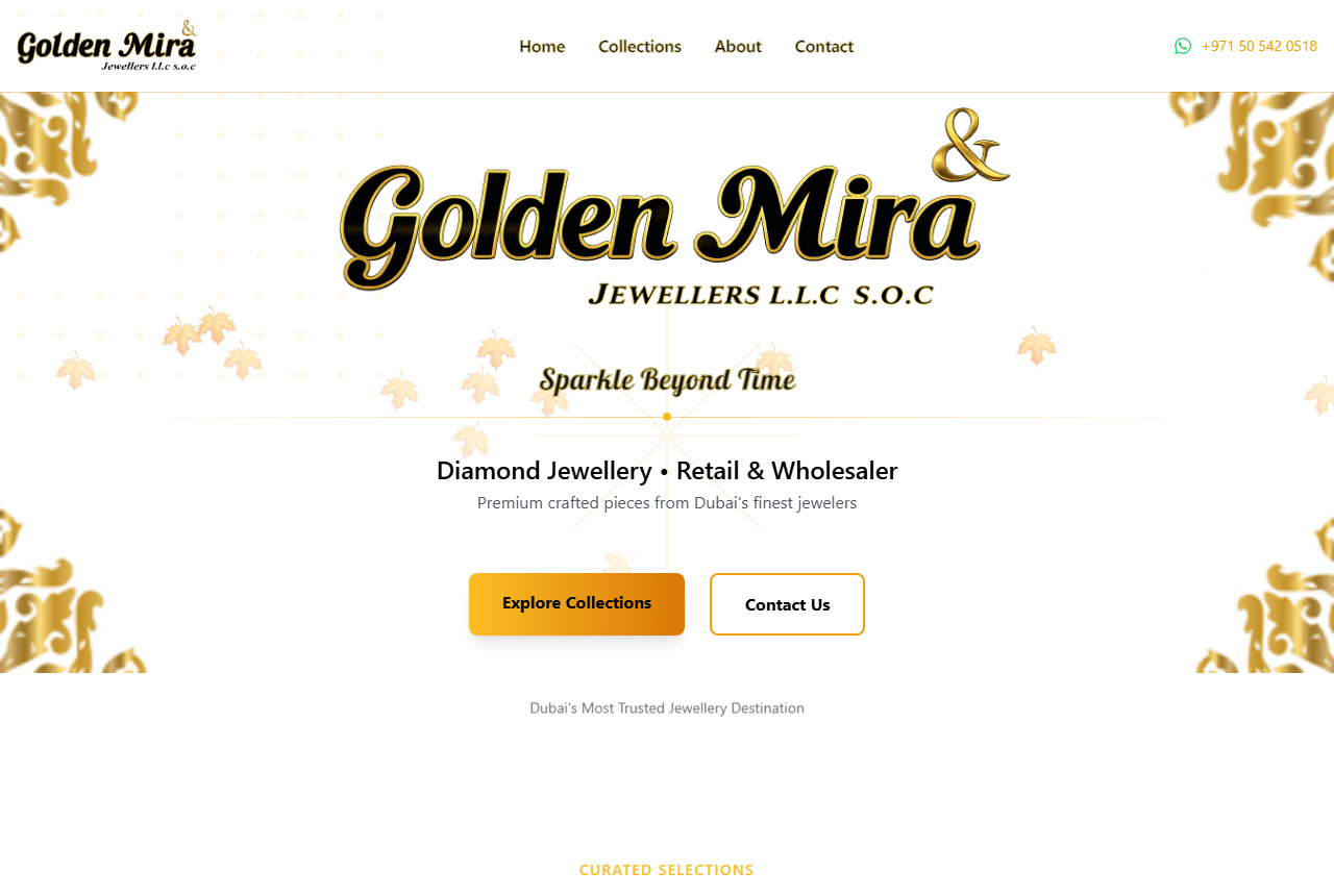 Golden Mira website